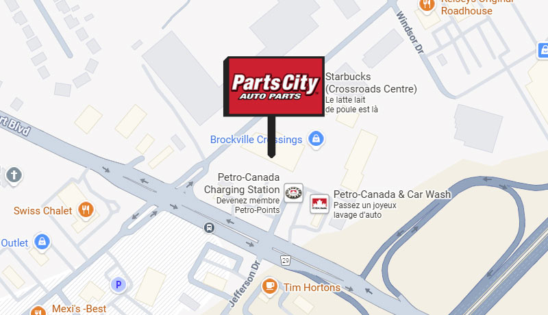 A map of the location