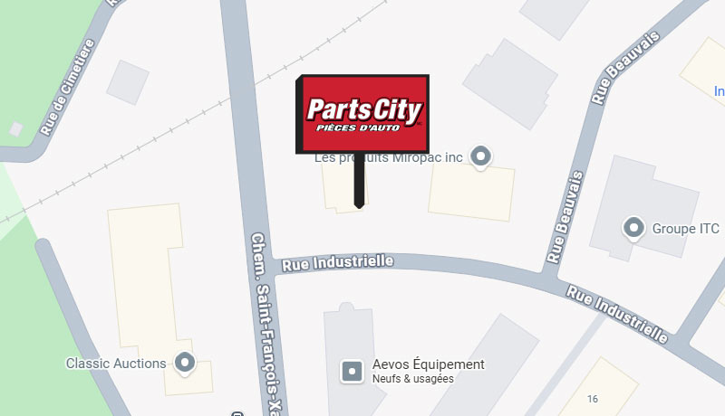 A map of the location