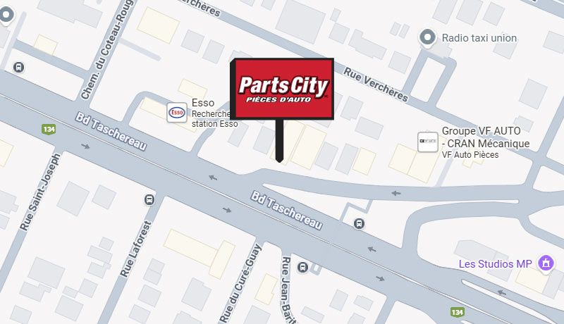 A map of the location