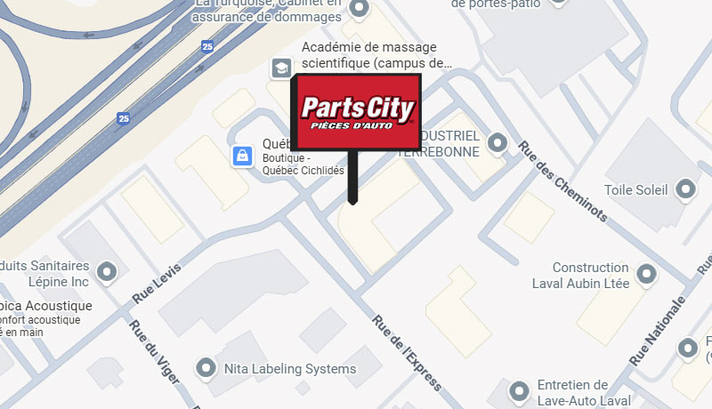 A map of the location