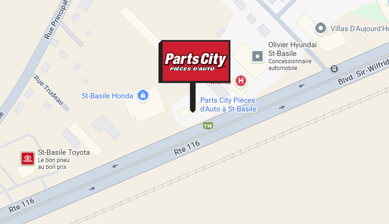 A map of the location