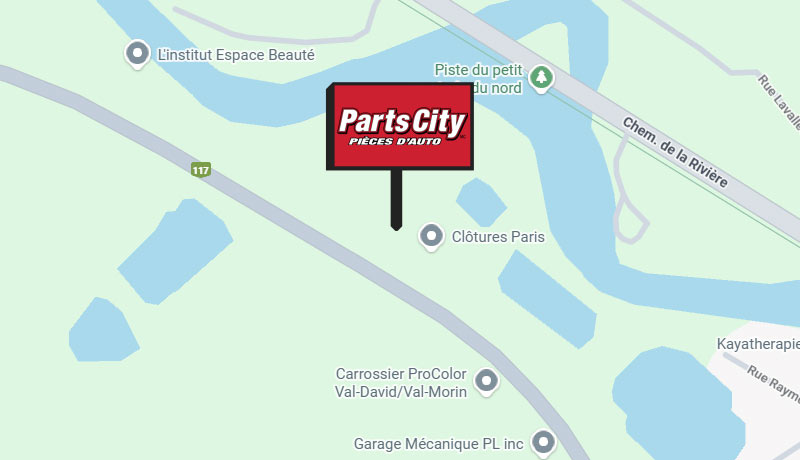 A map of the location