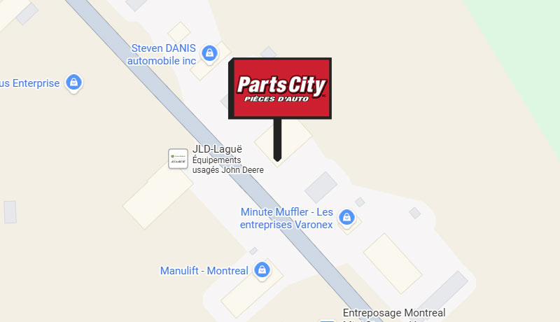 A map of the location